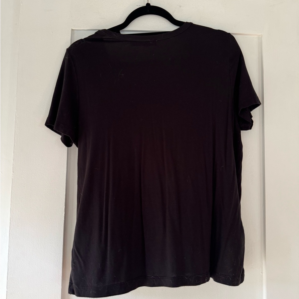 Mango Black Short Sleeve Tee